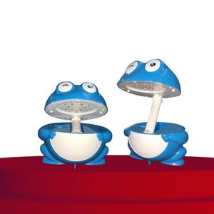 Luminaria Led Mesa Articulavel Abajur Quarto Infantil Bebe Criança Dobravel Decoracao azul