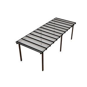 Kit Policarbonato Cristal 6mm 8,00m X 4,00m - Perfis Naturais