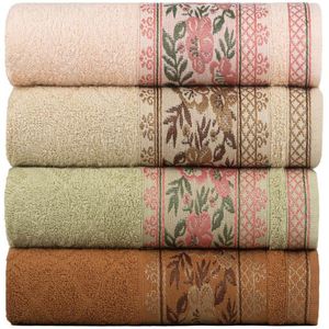 Kit 4 Toalhas De Rosto Fio Penteado Jacquard - 50x70cm - Nice - Kit 1
