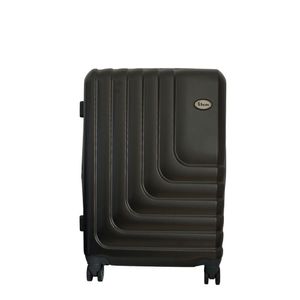 Mala de Bordo Abs para Viagem Ika Flex Cadeado Tsa Embutido Rodas Duplas 360º - Grafite, P
