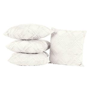 Capas De Almofadas Aveline 45cm X 45cm 04 Peças - Off White.