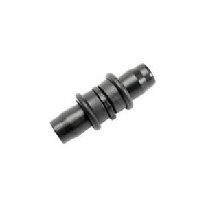 Conector União Emenda Para Mangueira Tamanho 16mm Com Anel Liso Preto