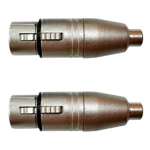 Adaptador Rca Fêmea P-xlr 3p Fêmea Niq. Wc 244 Ad 02 Unidades Wireconex [f108]