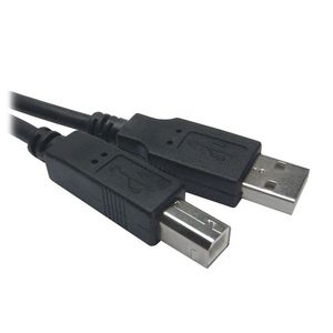 Cabo Usb 2.0 A Macho + B Macho 3 Metros Preto Plus Cable