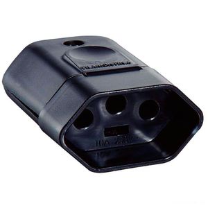 Plugue Fêmea 2p+t 250 V 20 A Tramontina Preto Tramontina