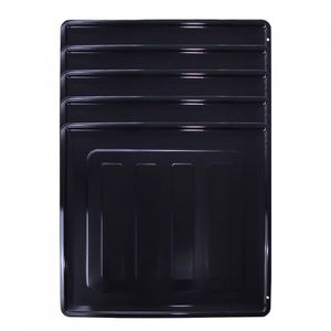 Kit Bandeja Esmaltada para Fornos de Embutir 45L - 5 Peças Preto