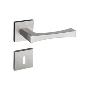 Fechadura Vivaldi Cromado Acetinado Roseta Quadrada 40mm Pado Interna