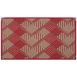 Tapete Sisal Sala 2,00 X 3,00 Antiderrapante Vermelho S-565