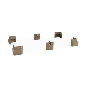 Multiuso De Cozinha Kit 6 Pés Pvc B111 Nogal - Kappesberg