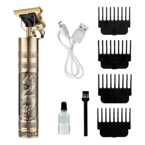 Máquina Cortar Cabelo Fazer Aparar Barba Acabamento Dragão