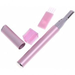Depilador Aparador De Pelos Nariz Sobrancelhas E Orelha Mulher Facial Caneta Rosa