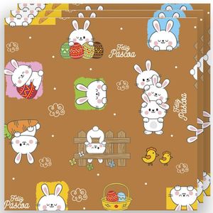 Embalagem Para Ovo De Páscoa Turminha Feliz 69cm X 89cm - 3 Un