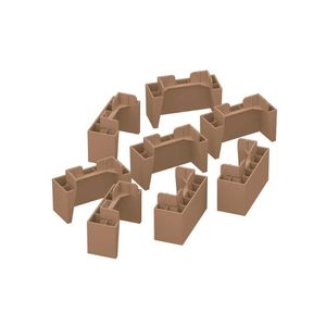 Multiuso De Cozinha Kit 8un Pés Pvc P- Balcão De Jequitibá Brilho - Henn