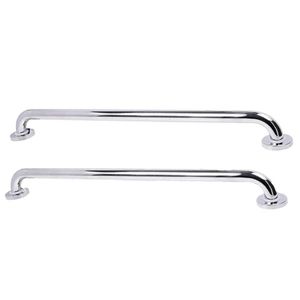 Alça Barra De Apoio 70 Cm Inox Kit 2 Uni Suporte Acessibilidade Idoso Gestante