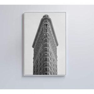 Quadro Edifício Flatiron 60x90 Cm Adesivo Fotográfico