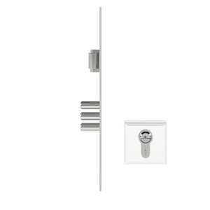 Fechadura Rolete Magnético 3 Pinos - Multponto Euro 100mm Pado Cromado