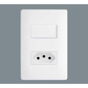 Conjunto 1 Interruptor + 1 Tomada 16a - Habitat Fame