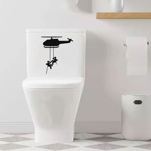Adesivo Vinil Deativo Tampa De Vaso Sanitário Preto