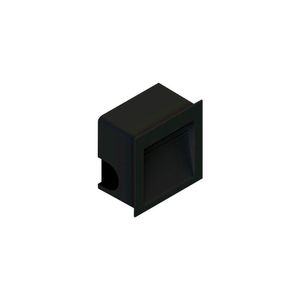 Balizador Save Energy Embutir Led 1,5w Bivolt Preto 3000k Luz Amarela Se-355.1505