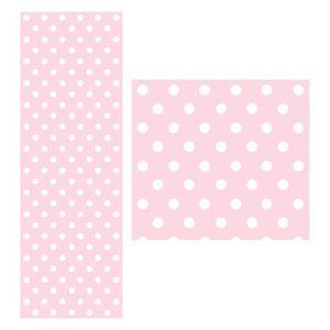 Papel De Parede Adesivo Bolinha Rosa Grande 1,5 Metros O Rolo Np362