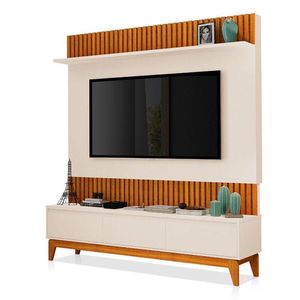 Painel Para Tv Antalya Freijó Off White - Luapa