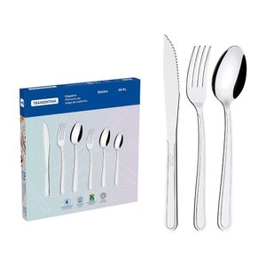 Jogo De Talheres 36 Peças Tramontina Búzios 23798068 Inox Inox 23798068