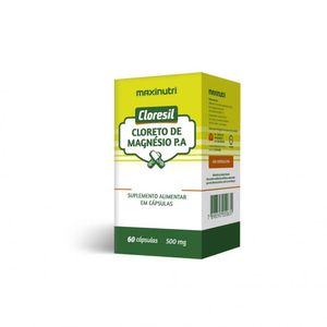 Cloresil - Cloreto De Magnésio P.a 500mg (60 Caps) - Padrão: único