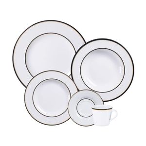 Aparelho De Jantar Tramontina Sienna Em Porcelana Decorada 30 Peças