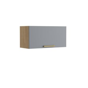 Armário Aéreo Com Porta Basculante Grey Sky Axé Bertolini Cinza Carvalho
