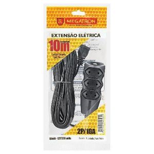 Extensao Cabo Pl 2x0,75 10 Metros Preta 104
