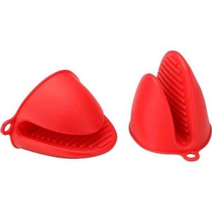 Bico Térmico De Silicone Vermelho Com 2 Unidades 11 Cm - Mimo Style - Sn916
