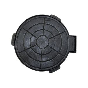 Tampa Tampão De Chão Passagem Articulado Ferro Fundido 32cm
