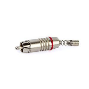 Plug Rca A-v 4mm, Santo Angelo - Vermelho