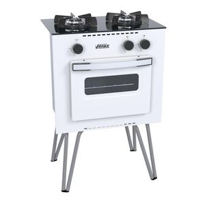 Fogão Portátil 2 Bocas Venax Mini Cook GLP Branco