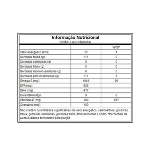 Coq10 + ômega-3 (60 Caps) - Padrão: único