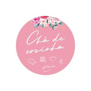 Adesivos Personalizados Chá De Cozinha 5x5cm Rosa