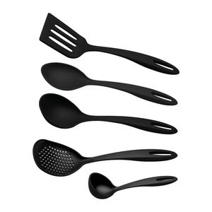 Jogo De Utensilios Tramontina Ability Em Nylon Preto 05 Peças