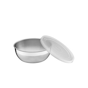 Pote Tramontina Freezinox Redondo Em Aço Inox Com Tampa Plastica 18 Cm 1,6 L