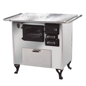 Fogão A Lenha C Forninho Esq Inox Fornos Pinhal Alumínio N1