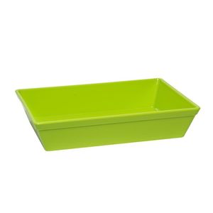 Travessa Stillo Retangular 5l Verde Em Polipropileno Linha Tropical Vem