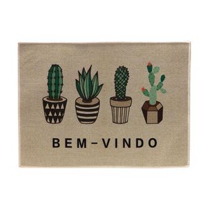 Tapete De Porta Estampado Bem Vindo Berlim