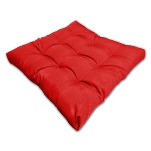 Almofada Futon Assento Decoração 50x50cm Flat Vários Modelos Vermelho