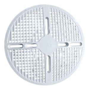 Tampa Para Ralo De Fundo De Piscina De Alvenaria Branca 20x20cm - Brustec