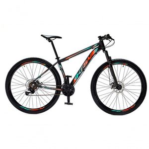 Bicicleta Aro 29 Krw Alumínio 24 Vel Freio A Disco Suspensão Dianteira S1 19 Preto-Azul E Laranja