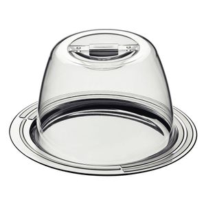 Porta-queijo Tramontina Ciclo Em Aço Inox 20 Cm 2 Peças