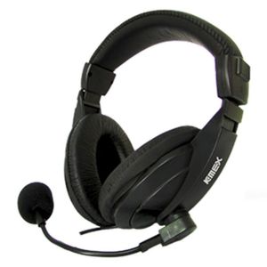 Headset K-mex Ars-7500 C- Microfone Preto