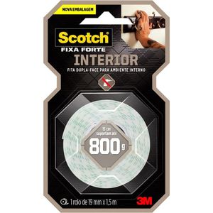 Fita Dupla Face Fixa Forte 19mmx1,5m - Scotch 3m