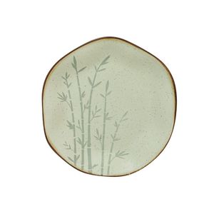 Prato De Sobremesa 21,5 Cm Ryo Bambu Porcelana Oxford