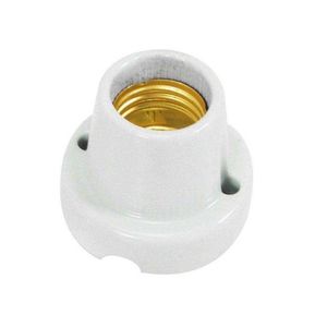 Bocal Com Base E -27 De Porcelana - Fertak