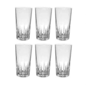 Jogo De Copos Bali Vidro 6 Peças 280ml